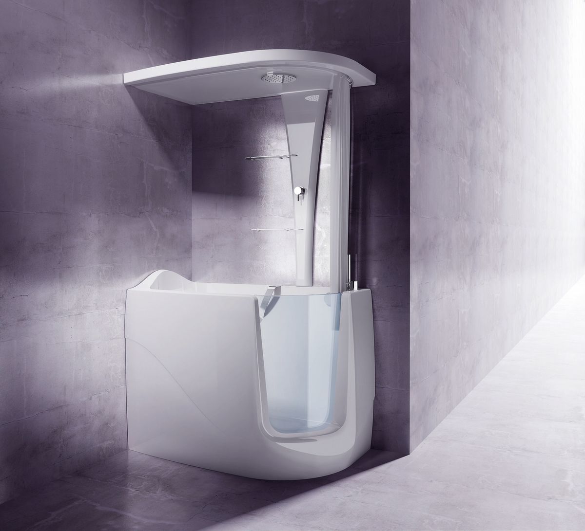 Акриловая ванна для душевой кабины. Gruppo Treesse ванна v3311 Gen-x Top. Ванна-душевая кабина. Душевая кабина с сидячей ванной. Ванная с дверкой.