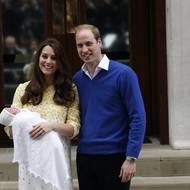 Královský pár s novorozenou dcerou Charlottou