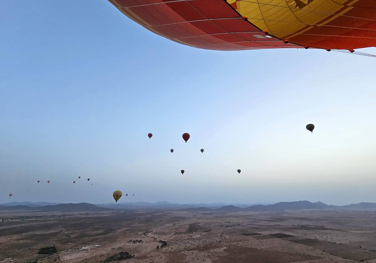 Výhled z balonu je dechberoucí!