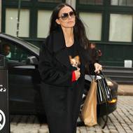 Demi Moore bere svého pejska na pochůzky po New Yorku a vejde se jí do kapsy