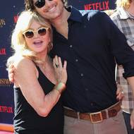 Goldie se synem Oliverem, který je také herec