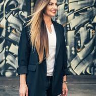 Černé univerzální sako rovného střihu koupila v obchodě Zara
