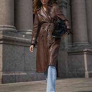 Trenčkot z imitace kůže DeeZee, 1 870 Kč