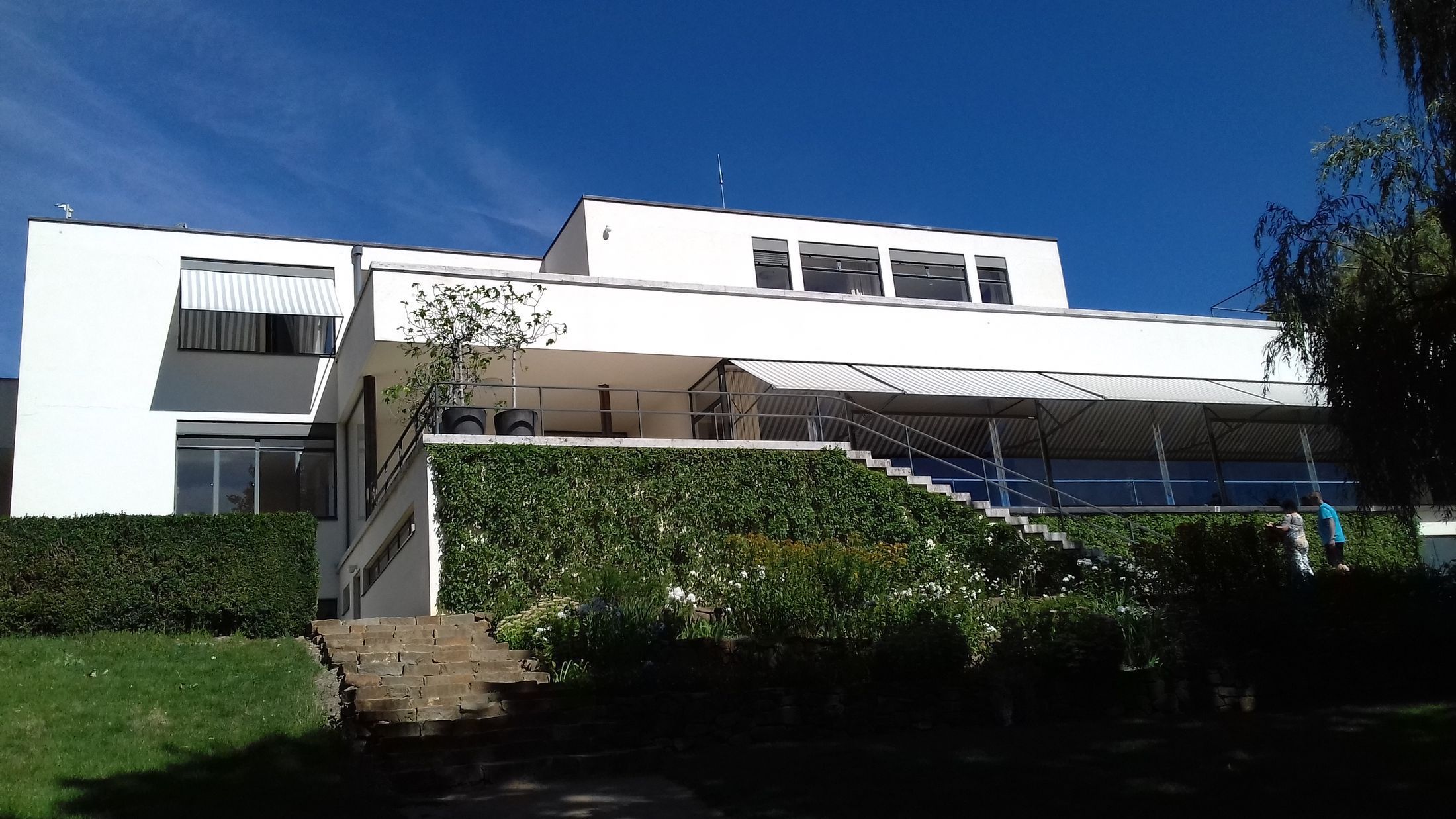 Vilu navrhl pro manžele Gretu a Fritze Tugendhatovy, kteří byli oba potomky významných moravských textilních průmyslníků architekt Ludwig Mies van der Rohe. Stavba je považovaná za světově významné dílo funkcionalismu.