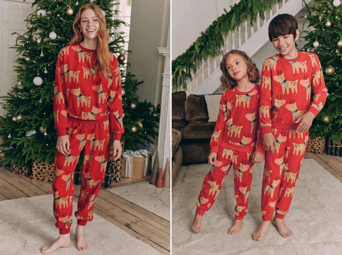 Pyžamo Next, dámské 830 Kč, dětské 498 Kč až 795 Kč podle velikosti