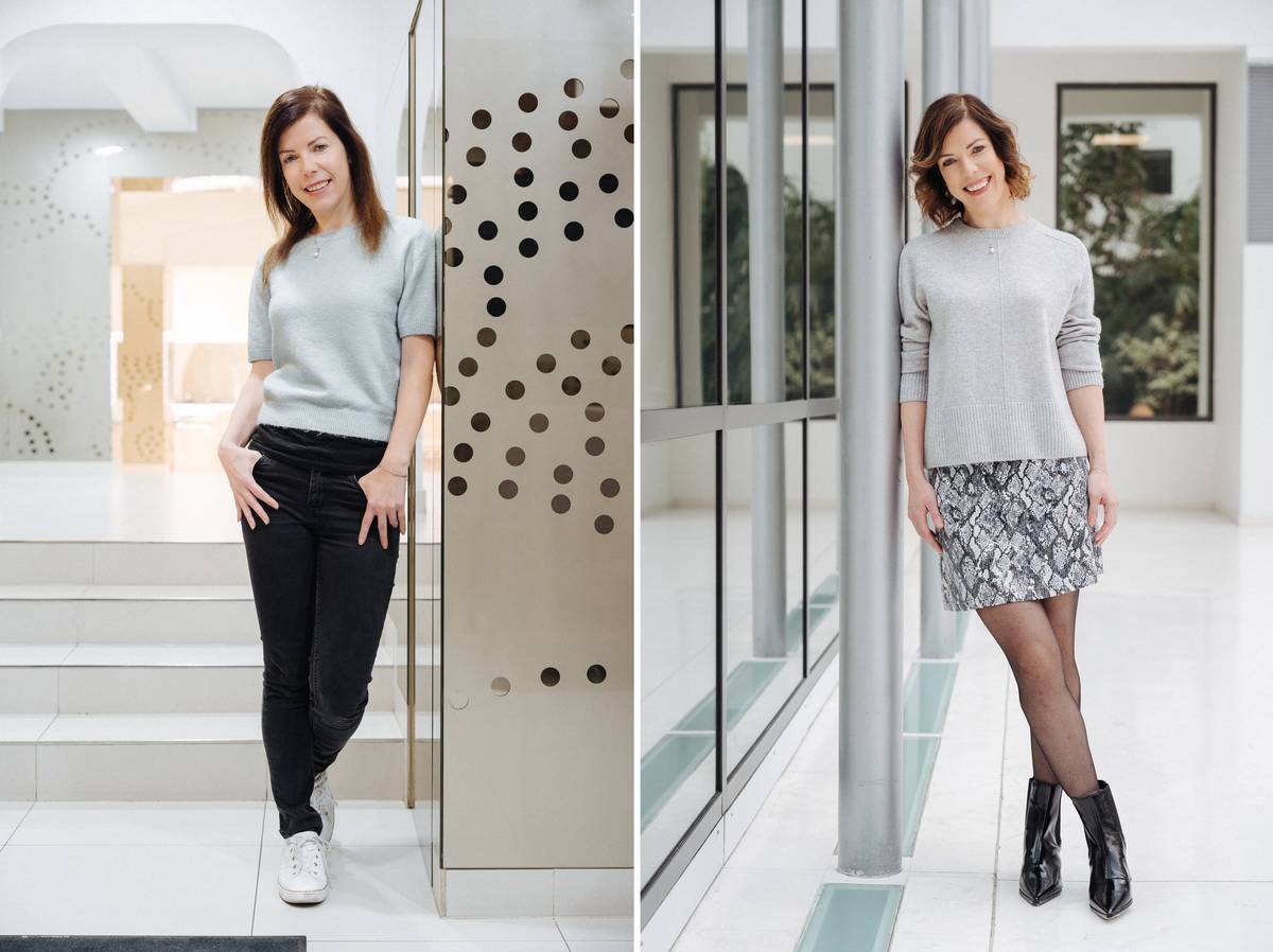 Lenka před proměnou a po ní