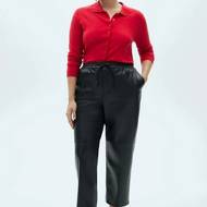 Koženkové kalhoty Mango, 899 Kč