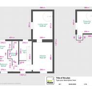 Půdorys domu, který vám nejlépe představí současné rozvržení místností v prvním patře a umístění „tajné“ místnosti v přízemí