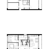 Půdorys bytu před rekonstrukcí a po ní