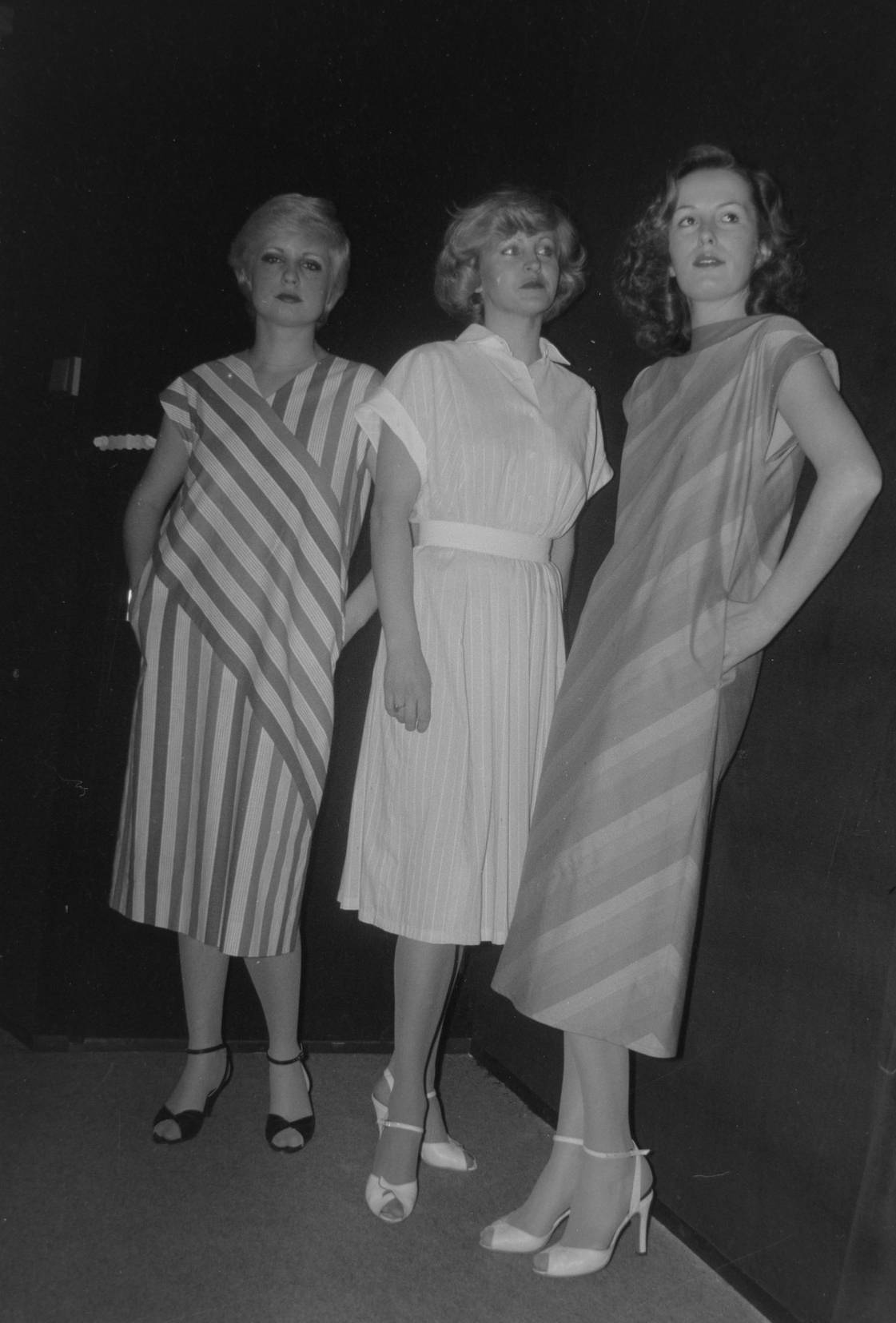 Módní přehlídka v roce 1984 na mezinárodním veletrhu spotřebního zboží v Brně