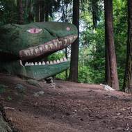 Dračí hlava v Prašivickém lese působí impozantně.