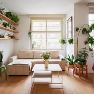 Na podlaze je v celém bytě lindura, dřevěná krytina odolná proti poškození a vhodná pro podlahové topení