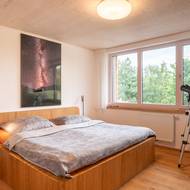 Z ložnice je krásný výhled do zeleně.