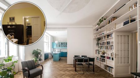 Byt na Letné před a po: Dispozici původně měnit nechtěli, dnes neuvěříte, že je to stejný prostor!