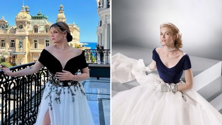 Vnučka kněžny Grace Kelly na galavečer oživila babiččiny šaty. Jako by babičce z oka vypadla!